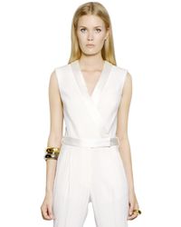 Viktor & Rolf | White Evers Satin Viscose Crepe Jumpsuit | Lyst