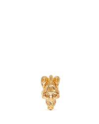 Alexander McQueen | Metallic Rock Crystal Large Skull Claw Ring | Lyst