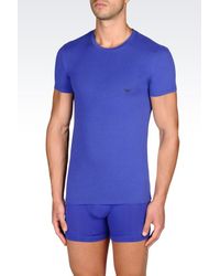 Emporio Armani | Blue Undershirt for Men | Lyst