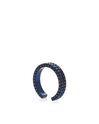 Maison Dauphin | Blue Rhodium And Black Diamond Double Row Band | Lyst