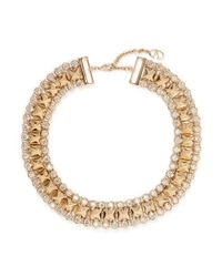 Valentino | Metallic Rockstud Crystal Collar Necklace | Lyst