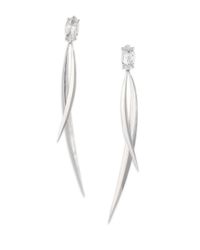 Alexis Bittar Fine | Metallic Silver Ice Marquis Clear Quartz & Sterling Silver Drop Earrings | Lyst
