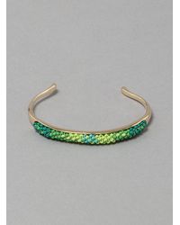 Helena Rohner - Metallic Gb21l Brass Bangle with Glass Bead - Lyst