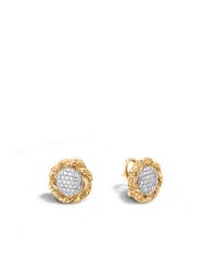 John Hardy | Metallic Classic Chain Medium Stud Earrings | Lyst