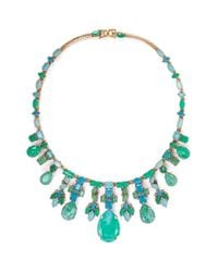 Aerin | Blue X Erickson Beamon Crystal Teardrop Necklace | Lyst