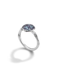 John Hardy | Blue Small Round Ring | Lyst
