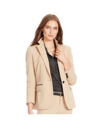 Ralph Lauren | Brown Stretch Wool Jacket | Lyst