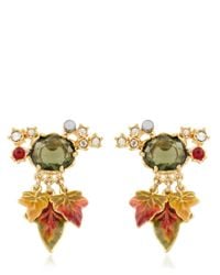 Les Nereides | Green Feuilles D'automne Earrings | Lyst