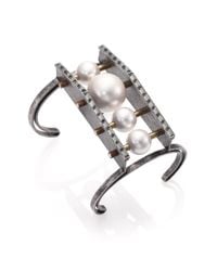 Lanvin | Metallic Azov Statement Cuff Bracelet | Lyst