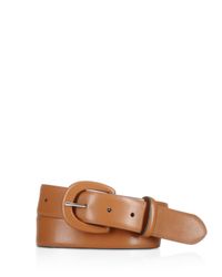 Pink Pony | Brown Lauren Smooth Leather Classic Belt | Lyst