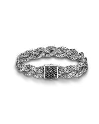 John Hardy | Black Small Braided Bracelet | Lyst