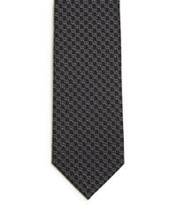Gucci | Black Interlocking G Striped Tie for Men | Lyst