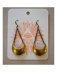 Native Rainbow | Metallic Crystal Empire Earrings | Lyst