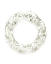 Stella McCartney | Blue Chunky Link Plexiglas Necklace | Lyst