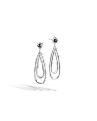 John Hardy | Black Bamboo Earrings | Lyst