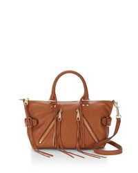 Rebecca Minkoff | Brown Moto Satchel | Lyst