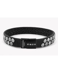 Tateossian | Rt Grommet Bracelet In Black for Men | Lyst