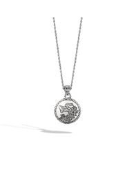 John Hardy | Metallic Legends Naga Heritage Round Charm Pendant | Lyst