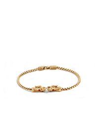John Hardy | Metallic Legends Naga 3mm Station Bracelet In 18k Gold With Diamonds | Lyst