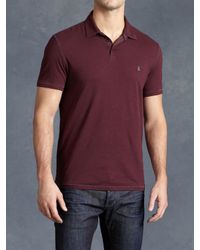 John Varvatos | Red Soft Collar Peace Polo for Men | Lyst