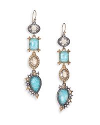Alexis Bittar | Multicolor Elements Moonlight Amazonite & Crystal Studded Spur Drop Earrings | Lyst