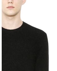 Neil Barrett | Black Wool & Mohair Blend Sweater for Men | Lyst
