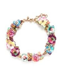 J.Crew | Multicolor Blooming Sequin Paillette Necklace | Lyst