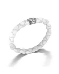 John Hardy | White Bracelet With Silver Carved Chain Clasp for Men | Lyst