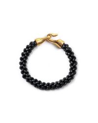 Lulu Frost - Black G. Frost Zipper Harpoon Bracelet - Blk for Men - Lyst