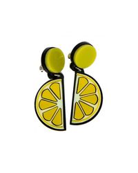 Yazbukey | Yellow Lemon Earring | Lyst