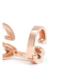 Repossi | Pink 'berbère' Rose Gold 2-hoop Ear Cuff | Lyst