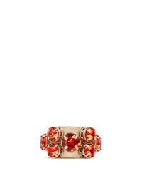 Valentino | Metallic Rhinestone Ring | Lyst
