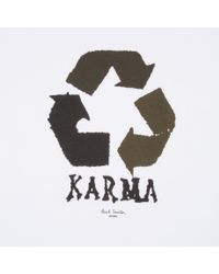Paul Smith | White Karma-Print T-shirt for Men | Lyst