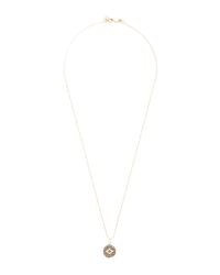 Sydney Evan | Metallic Evil Eye Disc Necklace | Lyst
