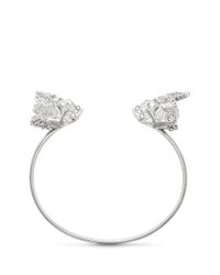 Alexander McQueen | Metallic King And Queen Skull Cuff | Lyst