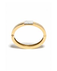 Lizzie Fortunato | Metallic Orb Cuff In Howlite | Lyst