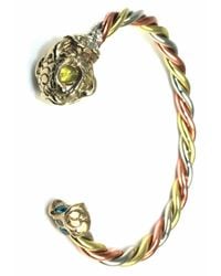 Sibilla G Jewelry - Metallic Sibilla G Good Luck Fish Handcrafted Tricolor Braided Bangle - Lyst