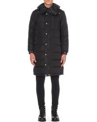 moncler longline quilted coat moncler longline quilted coat