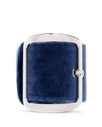 Givenchy | Blue Velvet Buckle Chunky Bracelet | Lyst