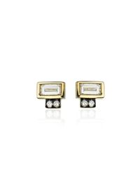 Jemma Wynne | Metallic Prive Diamond Stud Earrings | Lyst