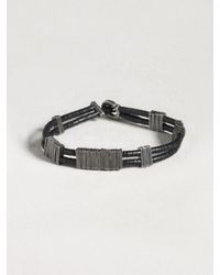 John Varvatos | Black African Disc Bracelet for Men | Lyst