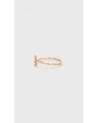 Wwake | Metallic Diamond & Opal Crossover Ring | Lyst