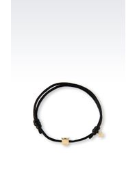 Emporio Armani | Black Bracelet for Men | Lyst