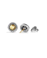David Yurman | Metallic Cable Classics Earrings With Gold | Lyst