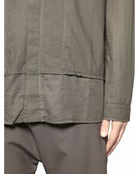 Silent - Damir Doma | Natural Cotton Paper Poplin Shirt for Men | Lyst