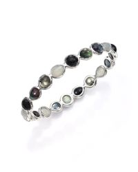 Ippolita | Rock Candy Black Tie Semi-precious Multi-stone & Sterling Silver All-around Bangle Bracelet | Lyst