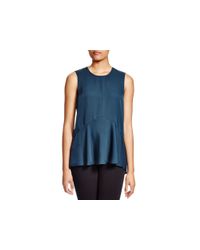 Theory | Blue Laycee Modern Georgette Top | Lyst