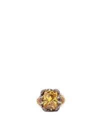 Anabela Chan | Metallic 'tangerine' 18k Gold Solitaire Topaz Cocktail Ring | Lyst