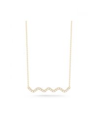 Dana Rebecca | Yellow Carly Beth Wavy Bar Necklace | Lyst