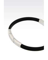 Emporio Armani | Black Bracelet for Men | Lyst
